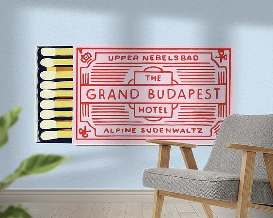 Example of the artwork in a room