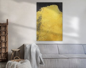 Paysage minimal noir et jaune 01
