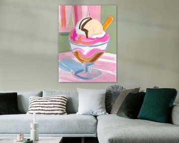 Zoet sorbetijs van Ohkimiko