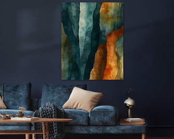 Roest en groenblauw van Kintsugi99