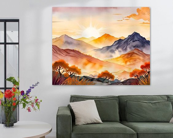 Example of the artwork in a room