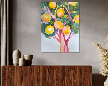 Vibrant Lemon Tree by Ohkimiko