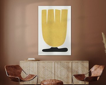 Fleur de tulipe jaune sur amini54