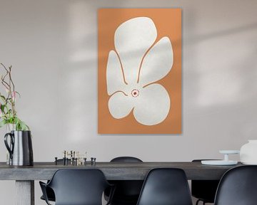 Witte klaprozen bloem van amini54