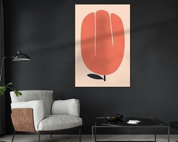 Fleur de tulipe orange sur amini54