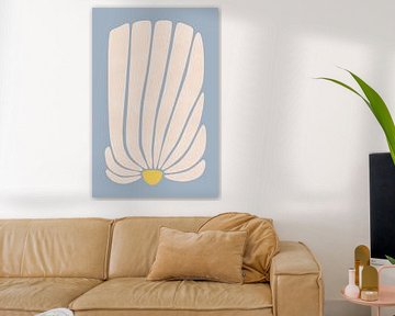 Fleur de gerbera blanche sur amini54