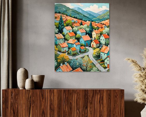 Example of the artwork in a room