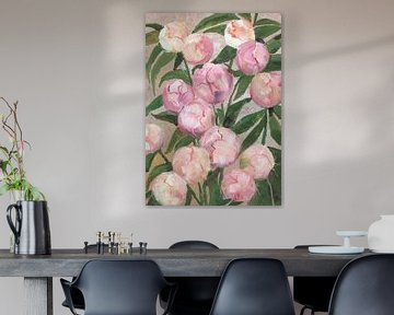 Valenty schilderachtige pioenrozen van Rosana Laiz Blursbyai