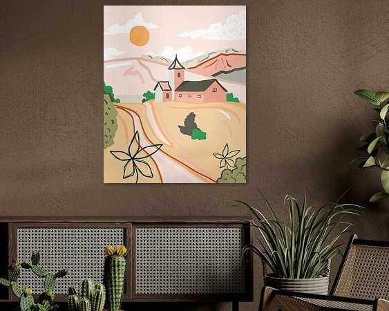 Example of the artwork in a room