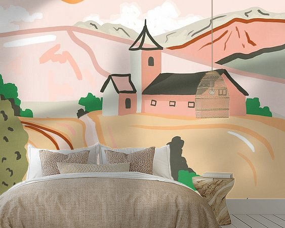 Example of the artwork in a room