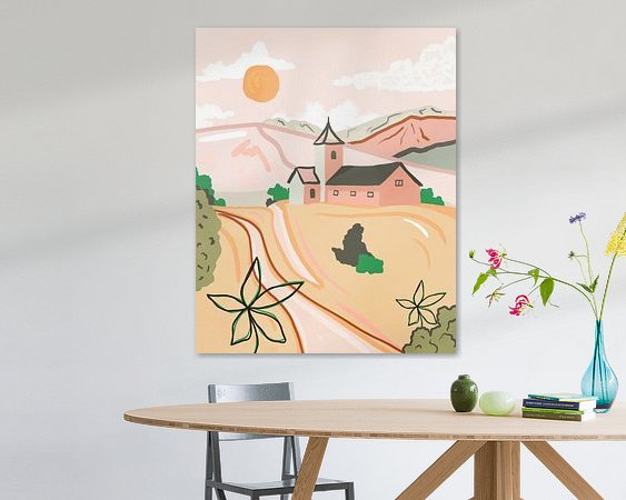 Example of the artwork in a room