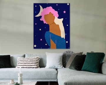 Starry Night Vibes With My Furry Bestie by Kintsugi99