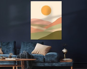 Hills And A Setting Sun by Kintsugi99