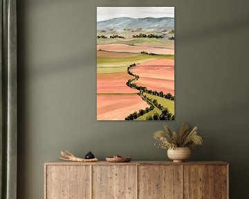Queniva patchwork landscape by Rosana Laiz Blursbyai