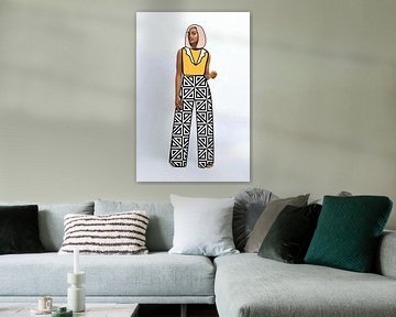 Geruite Broek Dame van amini54