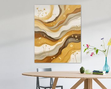  Abstracte landschappen in aardetinten van Kintsugi99