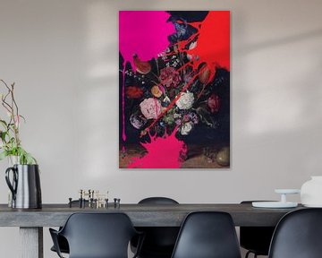 Spetters van bloemen van Grace Digital Art Co