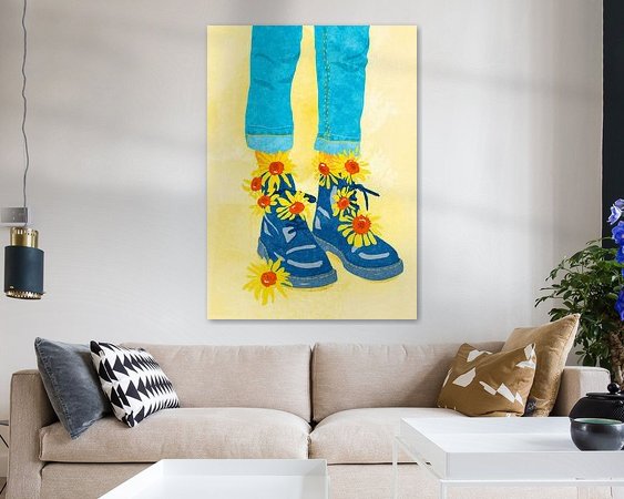 Example of the artwork in a room