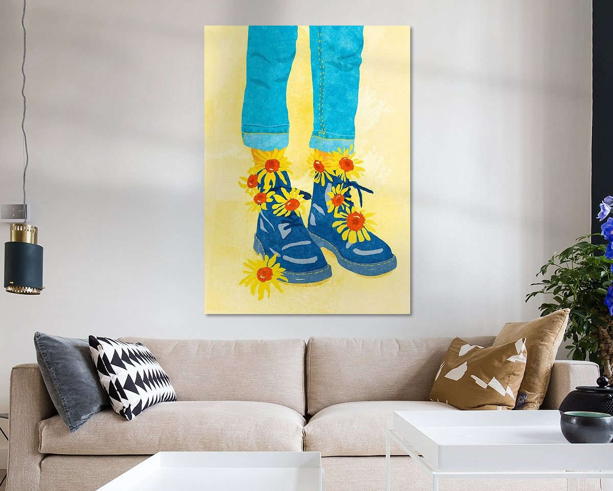 Example of the artwork in a room