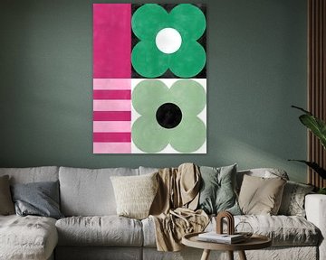Gedurfde bloemengeometrie van Elena Ristova