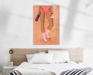 Wijn en sokken van Raissa Oltmanns