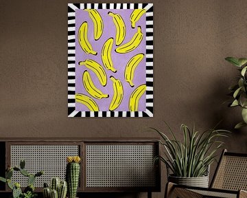 Gele bananen Abstract van Elena Ristova