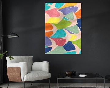 Abstracte vogels van Raissa Oltmanns