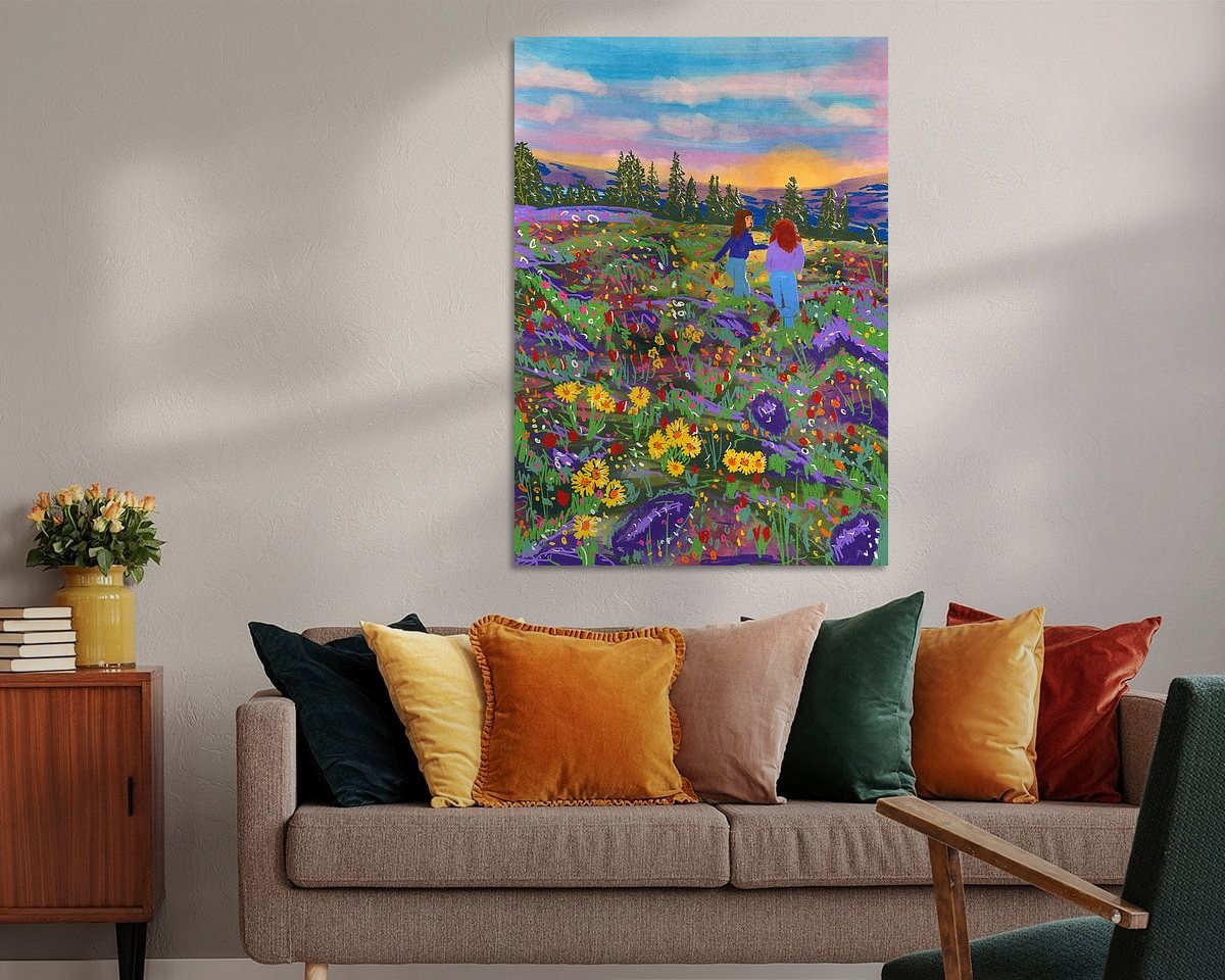 Example of the artwork in a room