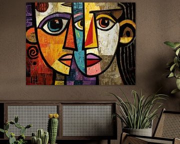 Faces in Color Harmony van ARTEO Schilderijen