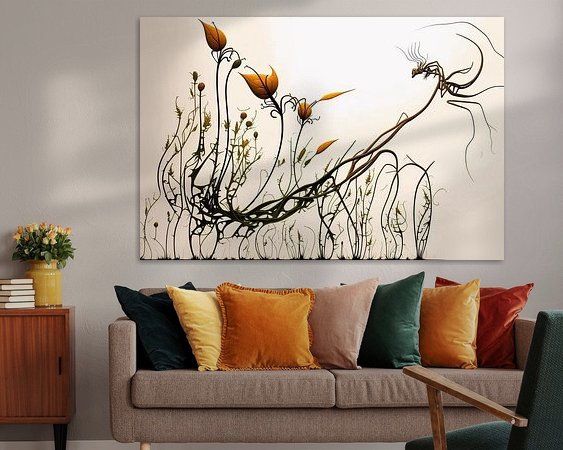 Example of the artwork in a room