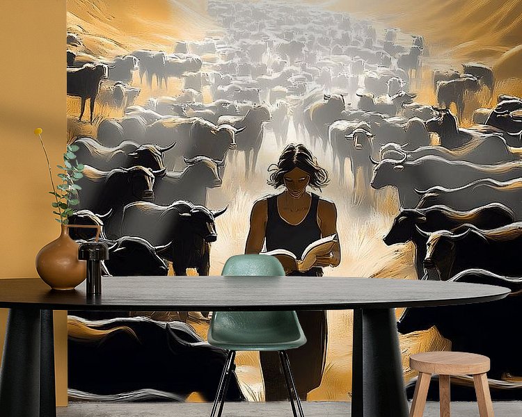 Example of the artwork in a room