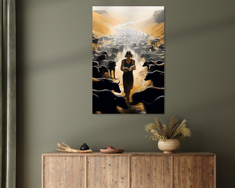 Example of the artwork in a room