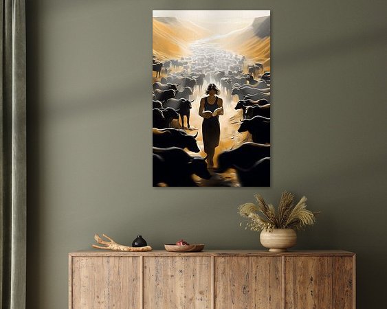 Example of the artwork in a room