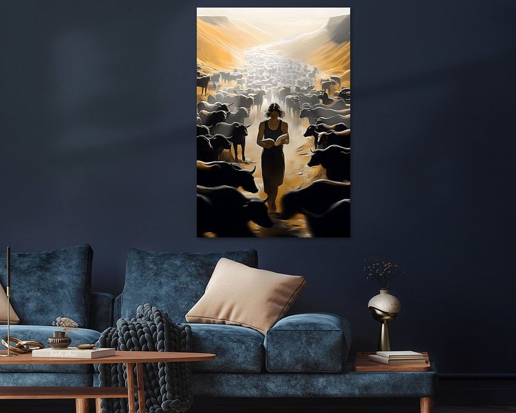 Example of the artwork in a room