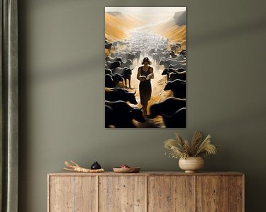 Example of the artwork in a room