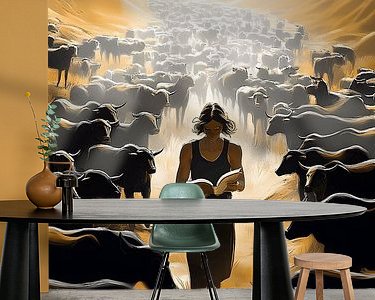 Example of the artwork in a room