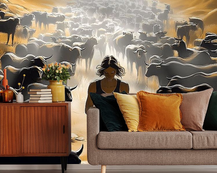 Example of the artwork in a room