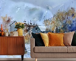 Example of the artwork in a room