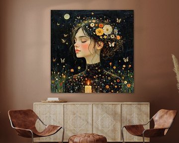 Blumen Schmetterlinge Nacht
