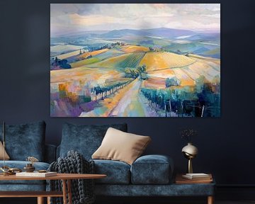 Vineyard Vibes van Abstract Schilderij