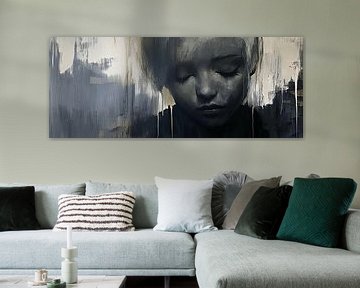 Serene Slumber van Abstract Schilderij