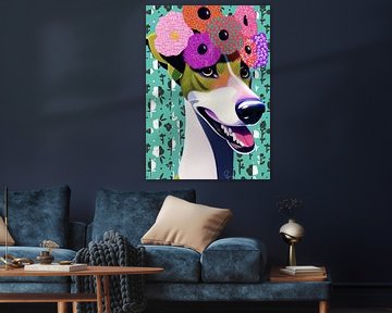 Prachtige Greyhound van Ruth Day