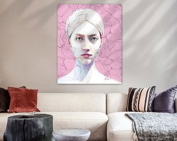 Vrouw met Zen Doodles van Ruth Day