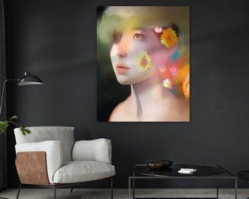 Wilg met bloemen van Ruth Day