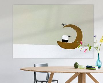 Bird on half-moon design by Art & Soul Creations