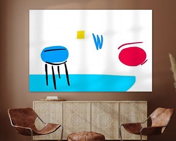 Abstract minimalist design with colour by Imperial Art House