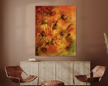 Zonnebloemen van Ellen van Deelen