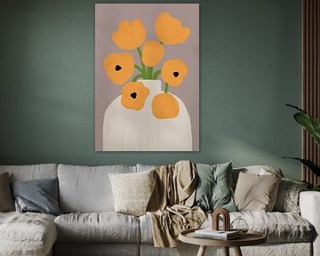 Fleurs jaunes sur Orara Studio