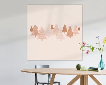 Blush Winterbomen van Orara Studio