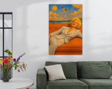 Martini in de Lucht, Chillen op de Bank. Het Geheim van de Zomer! van Moonheart Artworks